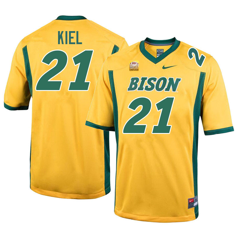 North Dakota State Bison #21 Chris Kiel College Football Jerseys Stitched-Yellow